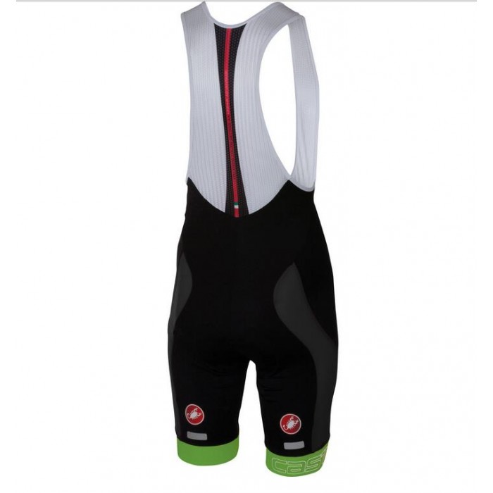 2016 Castelli Velocissimo Korte Fietsbroeken Bib Groen Zwart