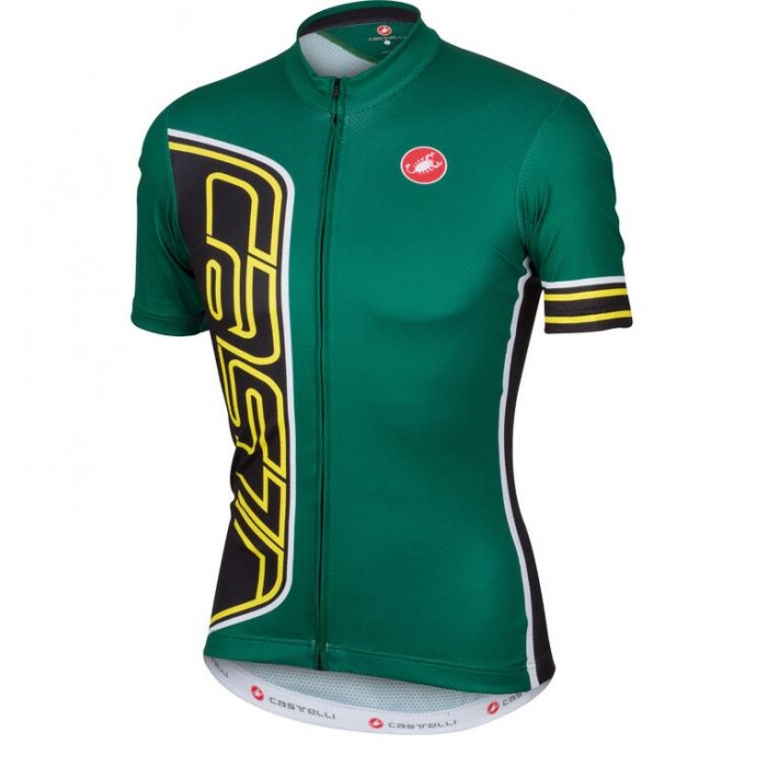 2016 Castelli Formula Wielershirt Korte Mouw Groen