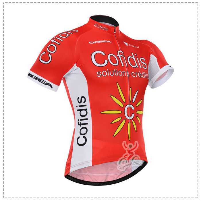 2015 Cofidis Wielershirt Met Korte Mouwen