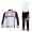 Cube Fintro Fietskleding Set Wielershirts Lange Mouw+Lange Fietsbroeken Bib Wit Zwart