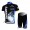 Discovery Channel Trek Pro Team Wielerkleding Set Wielershirts Korte+Korte Fietsbroeken Zwart Blauw