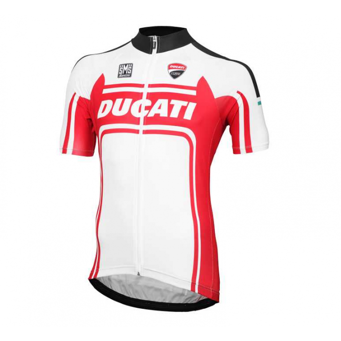 2016 Ducati Wielershirt Met Korte Mouwen Rood Wit