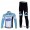 Omega Pharma Quick Step Pro Team Wielerkleding Set Wielershirts Lange Mouw+Lange Fietsbroeken Blauw Wit