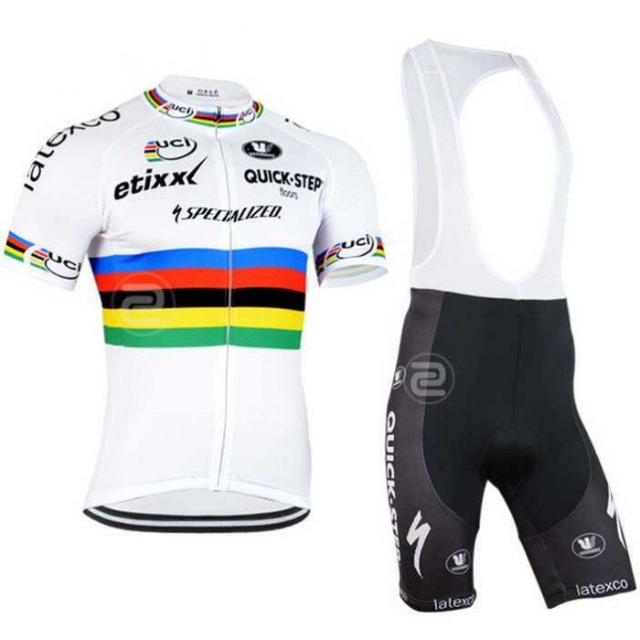 2015 Specialized Quick Step Fietskleding Set Fietsshirt Met Korte Mouwen+Korte Koersbroek