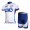 FDJ-BigMat Pro Team Wielerkleding Set Wielershirts Korte+Korte Fietsbroeken Wit Blauw