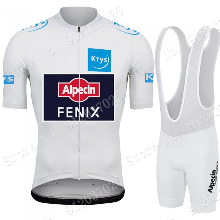 White Alpecin Fenix Tour De France 2021 Team Fietskleding Fietsshirt Korte Mouw+Korte Fietsbroeken LojJgw