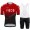 Red New Ineos Grenadier 2021 Team Fietskleding Set Wielershirts Korte Mouw+Korte Fietsbroeken Bib PslpL4