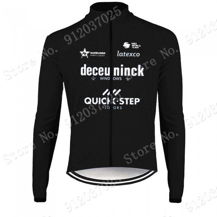 Deceuninck Quick Step 2021 Team Wielerkleding Fietsshirt Korte Mouw Black UzTmIe