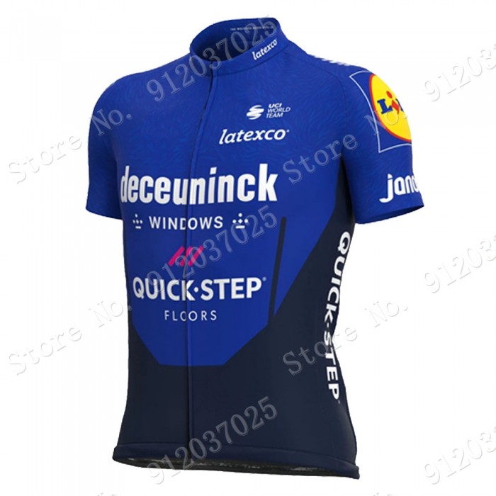 Deceuninck Quick Step 2021 Team Wielerkleding Fietsshirt Korte Mouw JLXSEn