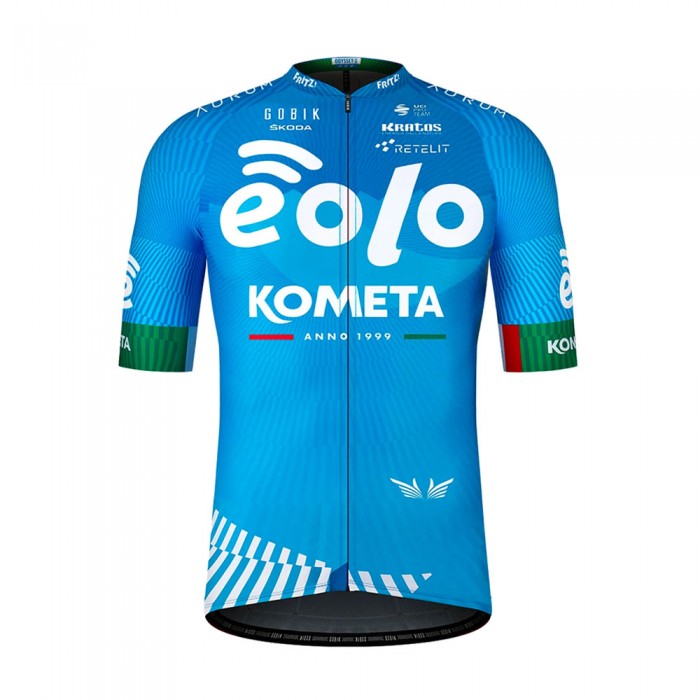 Eolo Kometa 2021 Team Wielerkleding Fietsshirt Korte Mouw KT9sBD