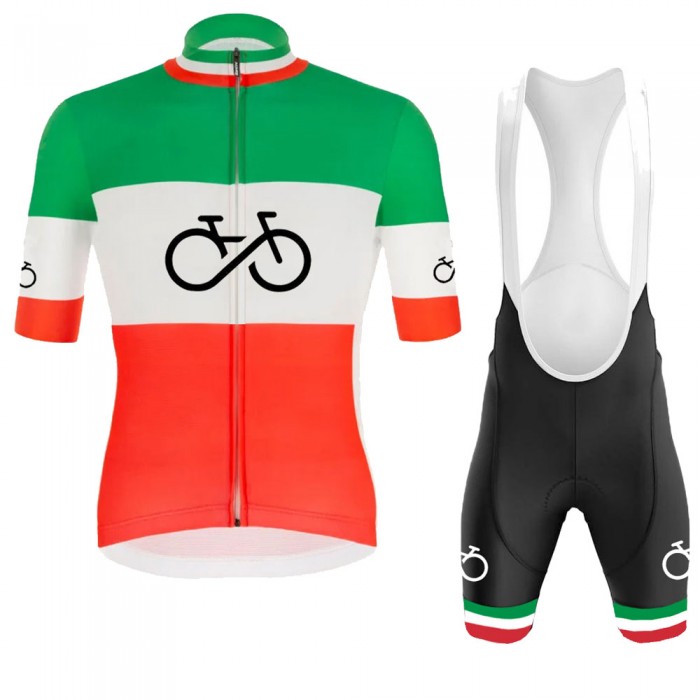 Italy Pro 2021 Team Fietskleding Set Wielershirts Korte Mouw+Korte Fietsbroeken Bib It7Z7L