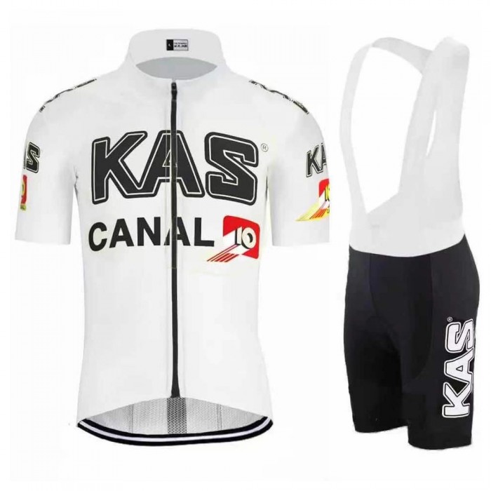 KAS Pro 2021 Team Fietskleding Fietsshirt Korte Mouw+Korte Fietsbroeken 3Ukz0t