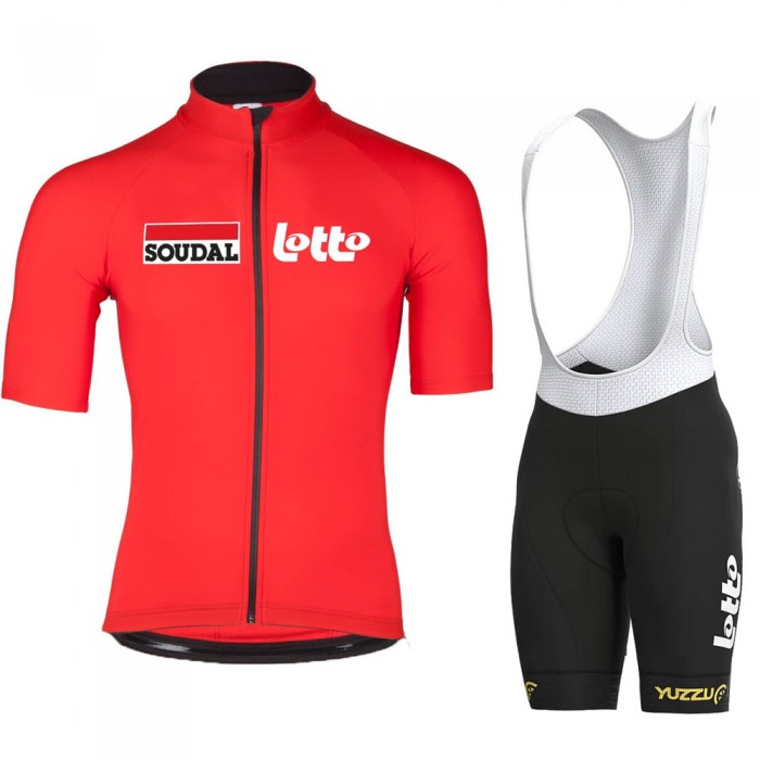 LOTTO Pro Team 2021 Fietskleding Set Wielershirts Korte Mouw+Korte Fietsbroeken Bib QG5JHb