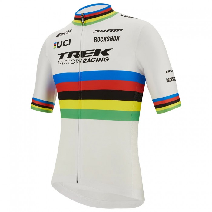 Fietskleding Profteams 2022 TREK SEGAFREDO Wielerkleding Fietsshirt Korte Mouw World Champion zHPCV