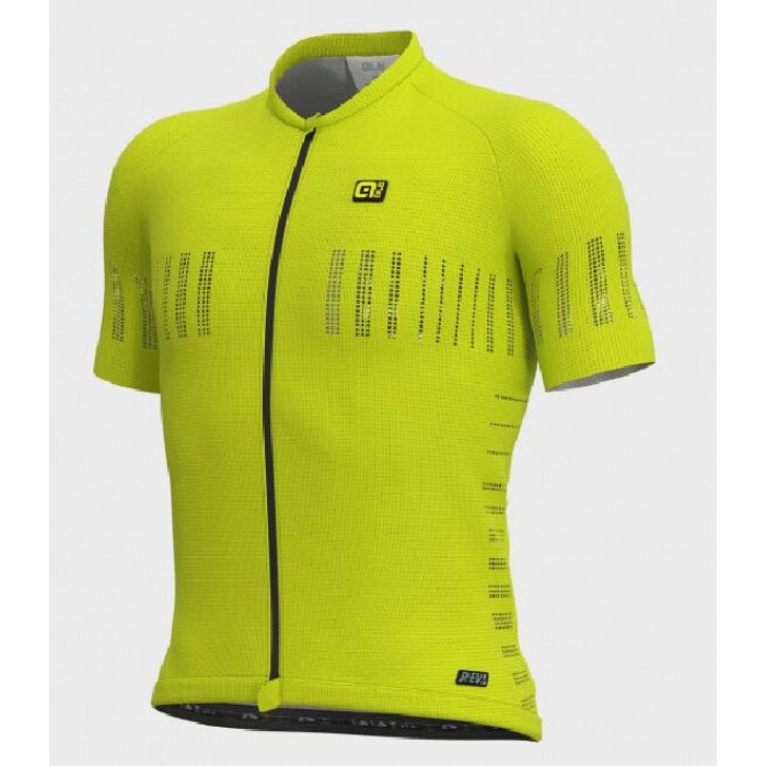 Wielerkleding Profteams 2020 Ale R-Ev1 Cooling Wielershirt Met Korte Mouwen Giallo-Fluo L13246019-02