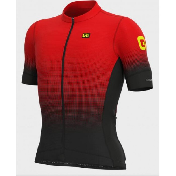 Wielerkleding Profteams 2020 Ale PR-S Dots Wielershirt Met Korte Mouwen Rood L12742319-02