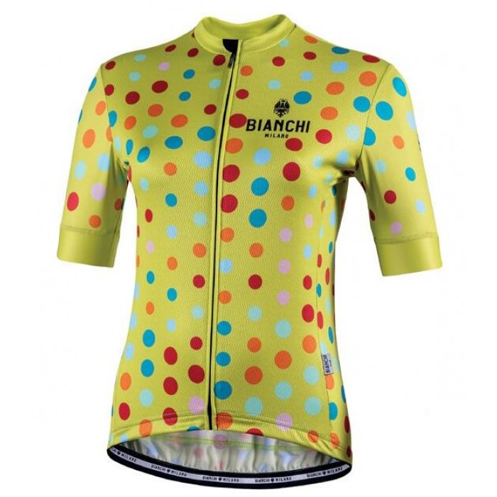 Wielerkleding Profteams 2020 Dames BIANCHI MILANO Silis Wielershirt Met Korte Mouwen Giallo