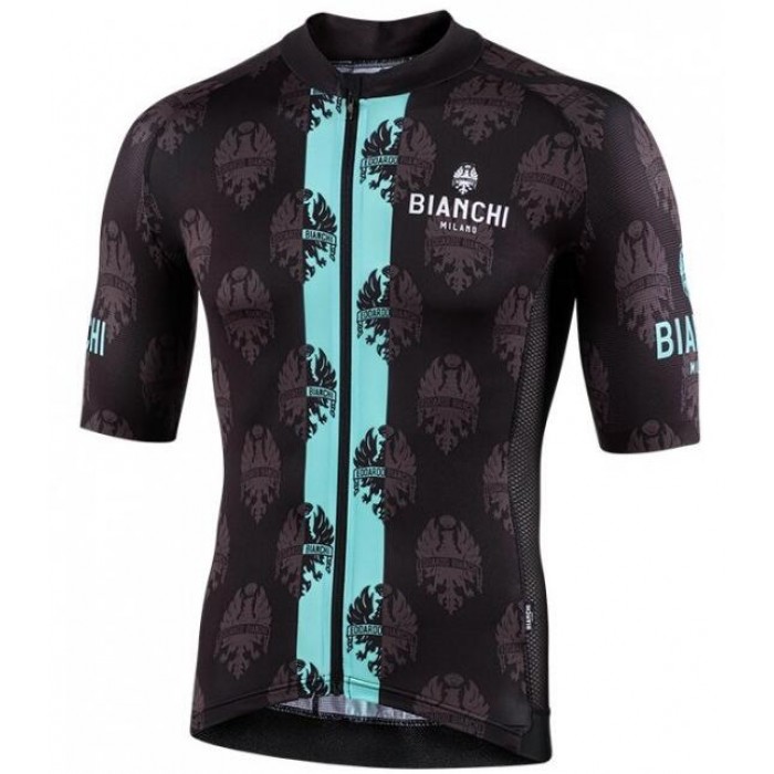 Wielerkleding Profteams 2020 BIANCHI MILANO Roncaccio Wielershirt Met Korte Mouwen Zwart/Groen