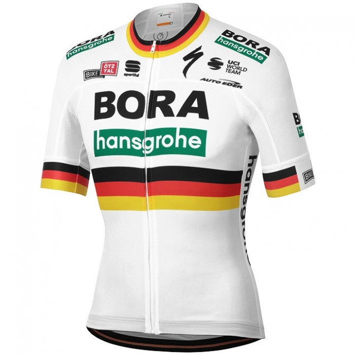 Wielerkleding Profteams 2020 BORA-Hansgrohe Deutscher Meister Wielershirt Met Korte Mouwen