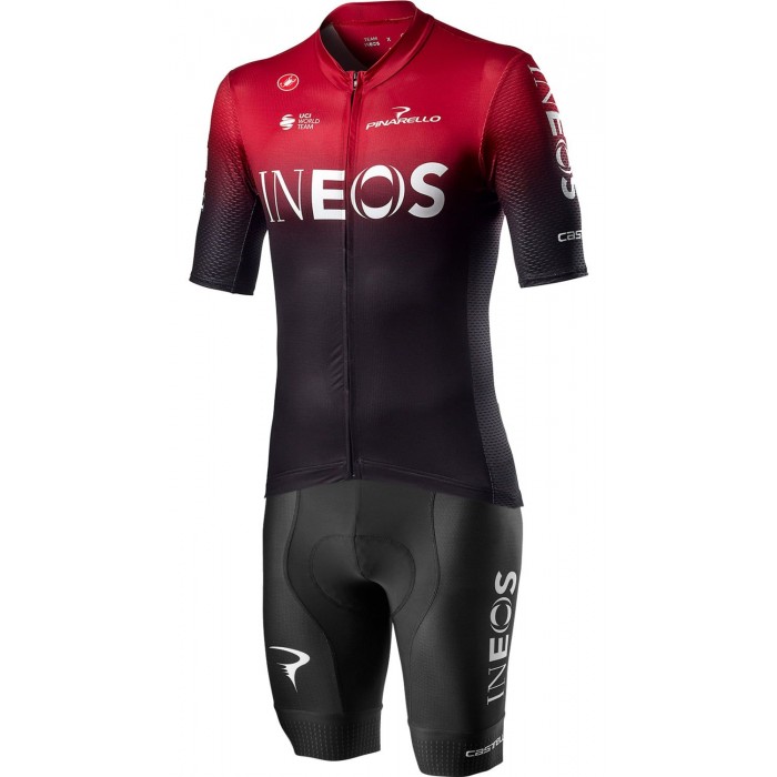 Wielerkleding Profteams 2020 TEAM INEOS Set  Competizione Wielershirt Met Korte Mouwen+Competizione Fietsbroek Korte