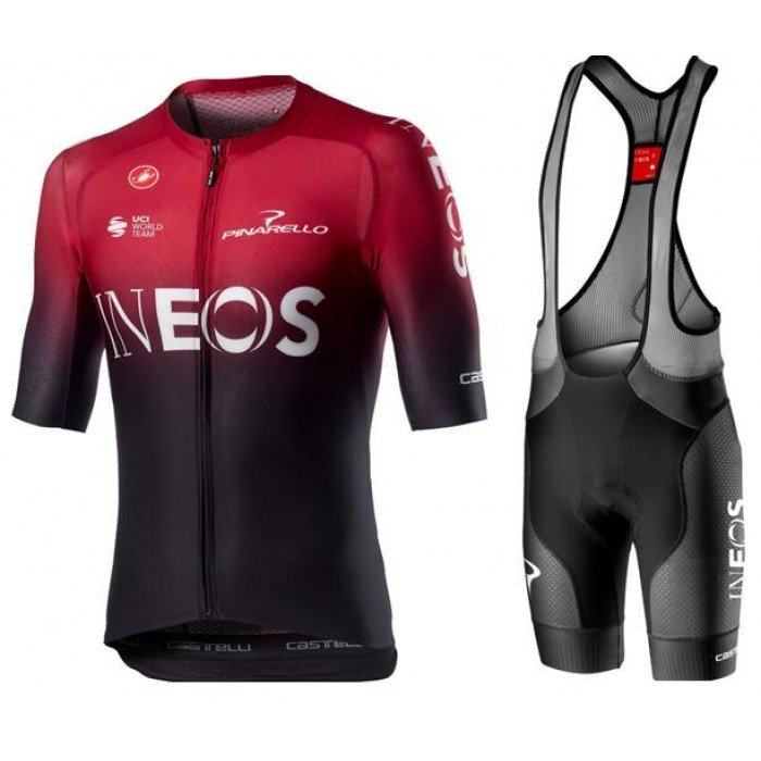 Wielerkleding Profteams 2020 TEAM INEOS Aero Set AERO RACE 6.1 Wielershirt Met Korte Mouwen+FREE AERO RACE Koersbroek Korte