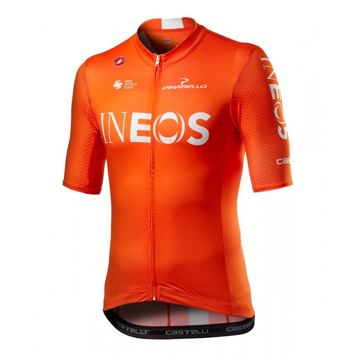 Wielerkleding Profteams 2020 TEAM INEOS Training Edition Wielershirt Met Korte Mouwen Langer RV