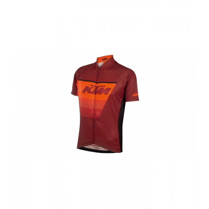 Wielerkleding Profteams 2020 KTM FACTORY LINE Zwart/Orange/Rood Wielershirt Met Korte Mouwen