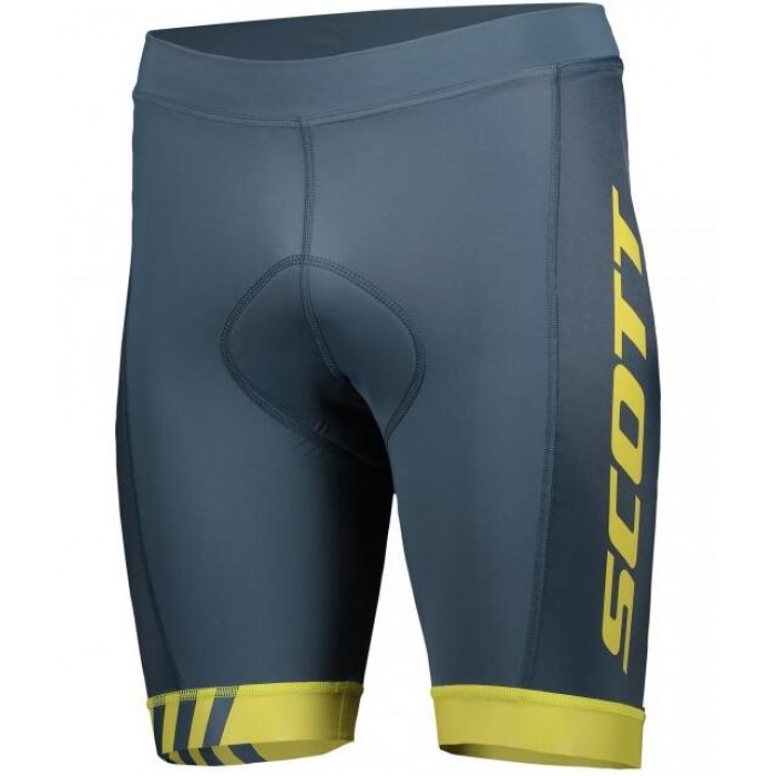 Wielerkleding Profteams 2020 SCOTT RC TEAM++ Fietsbroek Kortegiallo/Blauw