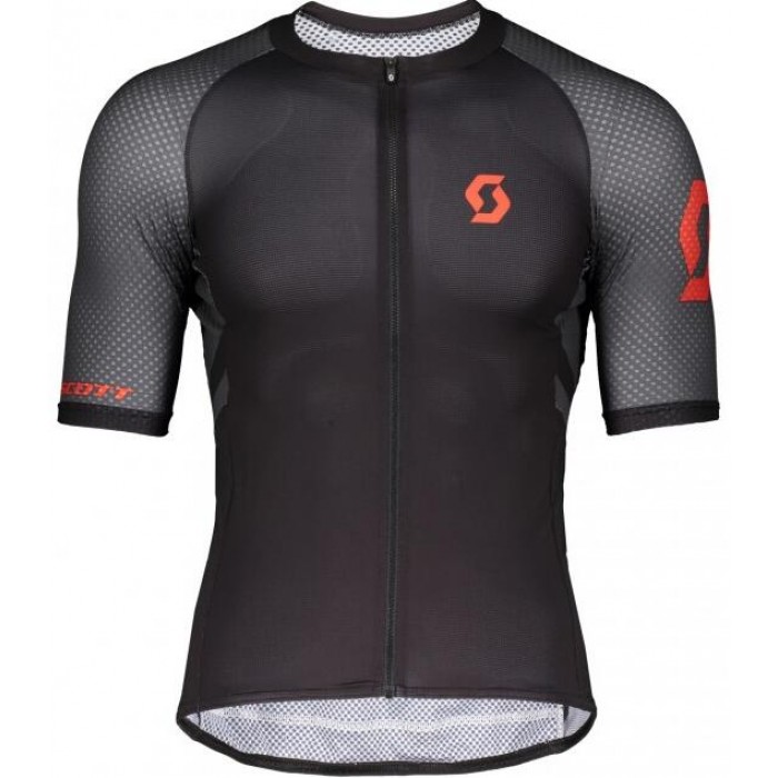 Wielerkleding Profteams 2020 SCOTT RC Premium Climber Wielershirt Met Korte Mouwen Zwart/Rood