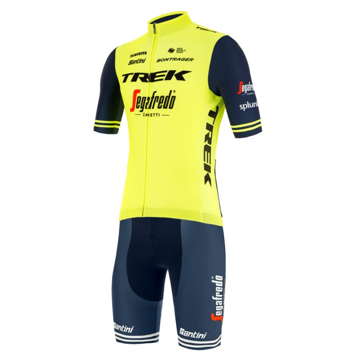 Wielerkleding Profteams 2020 TREK-SEGAFREDO training edition Set Fietskleding Set Wielershirt Korte Mouwen+Fietsbroek Korte