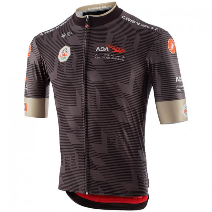 Wielerkleding Profteams 2020 UAE Tour Wielershirt Met Korte Mouwen Zwart