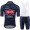 Alpecin Fenix 2020 Bleu Fietskleding Set Fietsshirt Met Korte Mouwen+Korte Koersbroek Bib RFNYB