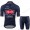 Alpecin Fenix 2020 Bleu Fietskleding Set Fietsshirt Met Korte Mouwen+Korte Koersbroek Bib NXHFC