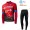 Winter Fleece Bahrain Victorious Pro Team 2021 Fietskleding Set Wielershirts Lange Mouw+Lange Wielrenbroek Bib BZFGU