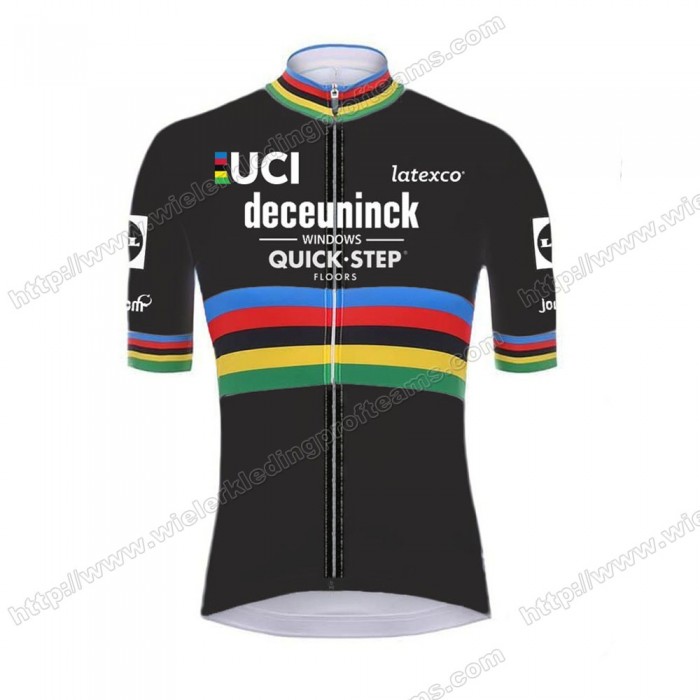 Deceuninck Quick Step 2020 UCI World Champion Fietsshirts Korte Mouws SJGXT