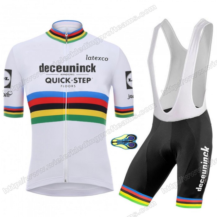 Deceuninck Quick Step 2020 UCI World Champion Fietsshirts Korte Mouws MUURP