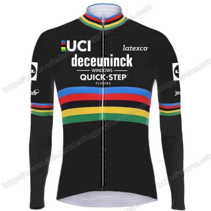 Deceuninck Quick Step 2020 UCI World Champion Wielershirts Lange Mouwen MRBVF