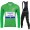 Deceuninck Quick Step 2020 Tour De France Fietskleding Set Wielershirts Lange Mouw+Lange Wielrenbroek Bib DDTFU