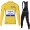Deceuninck Quick Step 2020 Tour De France Fietskleding Set Wielershirts Lange Mouw+Lange Wielrenbroek Bib QVLDY
