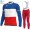 France FDJ Winter Thermal Fleece 2020 Fietskleding Set Wielershirts Lange Mouw+Lange Wielrenbroek Bib ZUCMG