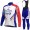 GROUPAMA FDJ 2020 Fietskleding Set Wielershirts Lange Mouw+Lange Wielrenbroek Bib AALCE