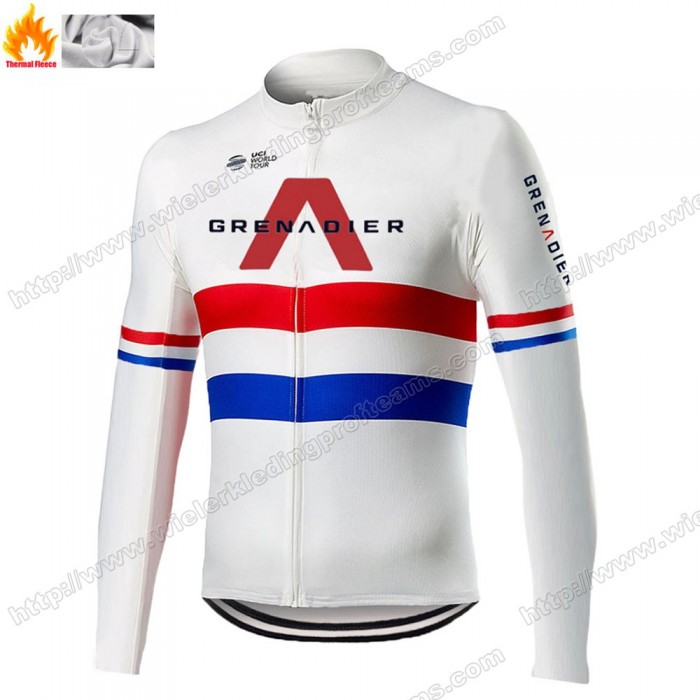 Team INEOS Grenadier 2020 Wielershirts Lange Mouwen Winter Thermal Fleece GGNOT