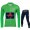 Team INEOS Grenadier Tour De France 2020 Men Fietskleding Set Wielershirts Lange Mouw+Lange Wielrenbroek Bib Green EZQAT