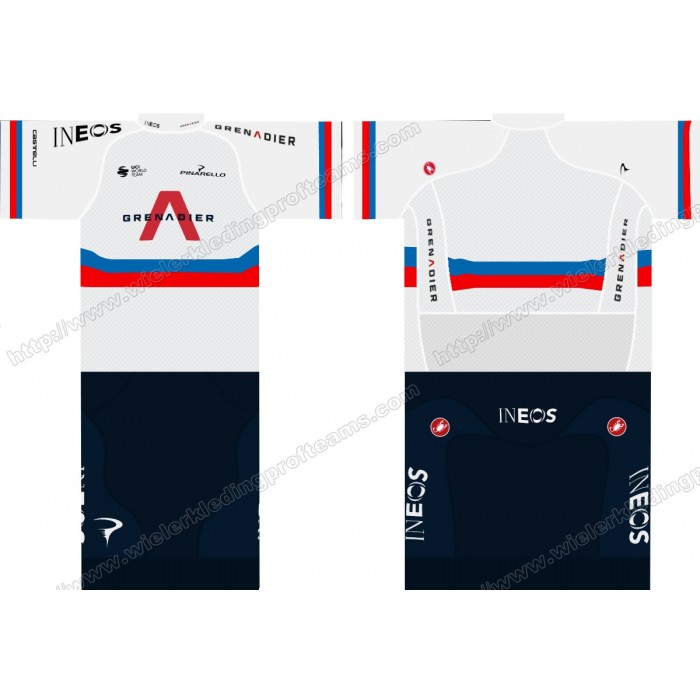 Team INEOS Grenadier 2020 UCI World Champion Wielerkleding Set Wielershirts Korte+ Wielrenbroek QJMMV