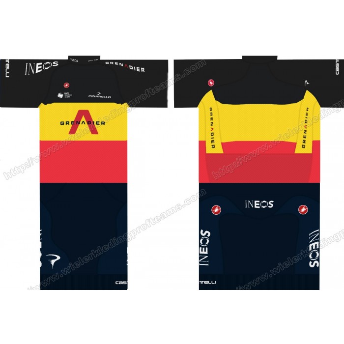 Team INEOS Grenadier 2020 UCI World Champion Wielerkleding Set Wielershirts Korte+ Wielrenbroek IJACX