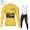 Winter Thermal Fleece Jumbo Visma 2020 Tour De France Fietskleding Set Wielershirts Lange Mouw+Lange Wielrenbroek Bib WHZXA