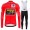 Jumvo Visma Spanish Pro Team 2021 Fietskleding Set Wielershirts Lange Mouw+Lange Wielrenbroek Bib MAKUU