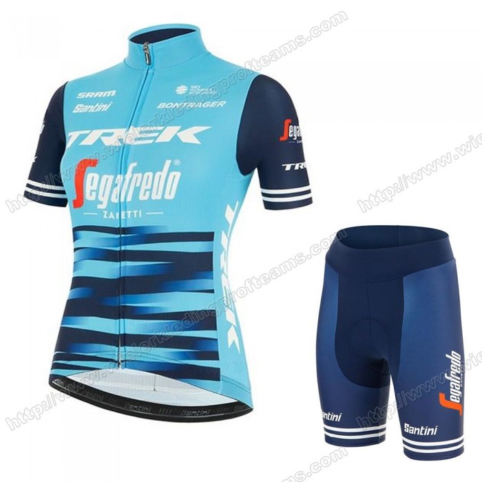 Trek Segafredo 2021 Damen Fietskleding Fietsshirt Korte Mouw+Korte Fietsbroeken ZJQND