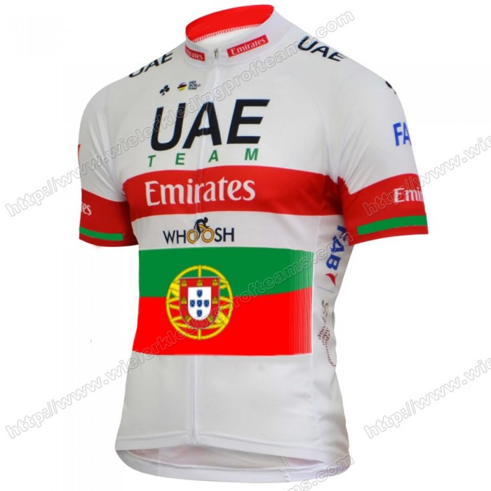 UAE EMIRATES Portugal Summer Men's 2020 Fietsshirts Korte Mouws OSAEU