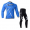 Fox 2014 Fietskleding Wielershirt Lange Mouw+Lange Fietsbroeken Blauw Zwart